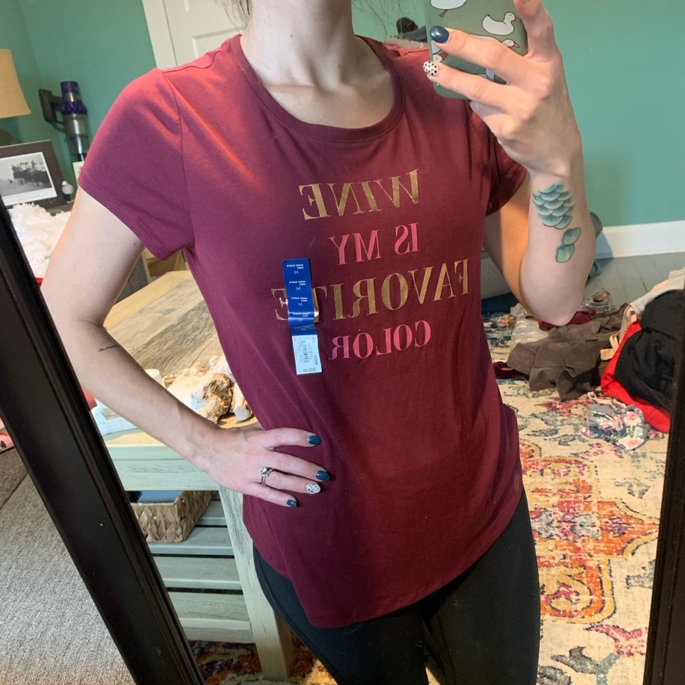 Wine is my favorite color comfy tee